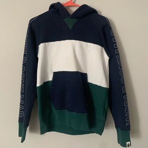 BAPE colorblock hoodie